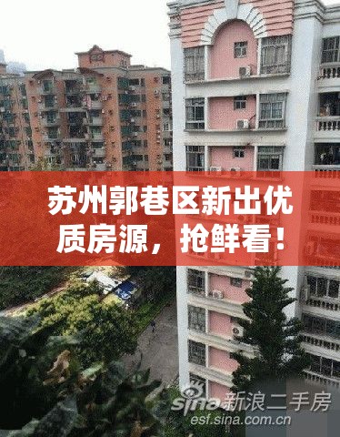 蘇州郭巷區(qū)新出優(yōu)質(zhì)房源，搶鮮看！