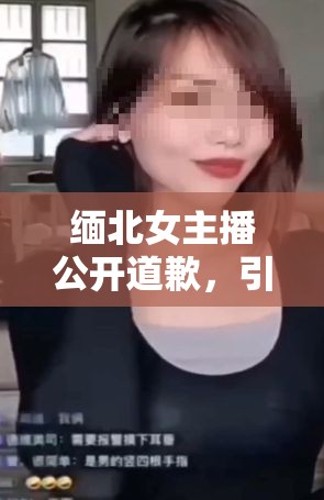 緬北女主播公開(kāi)道歉，引發(fā)網(wǎng)絡(luò)熱議