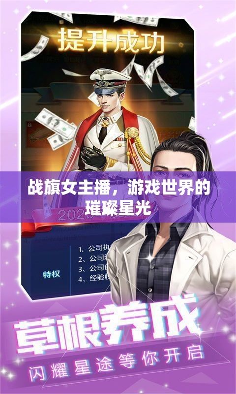戰(zhàn)旗女主播，游戲世界的璀璨星光