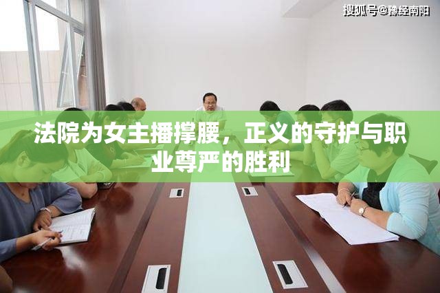 法院為女主播撐腰，正義的守護(hù)與職業(yè)尊嚴(yán)的勝利