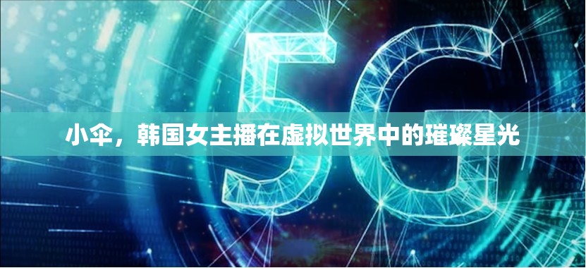 小傘，韓國女主播在虛擬世界中的璀璨星光