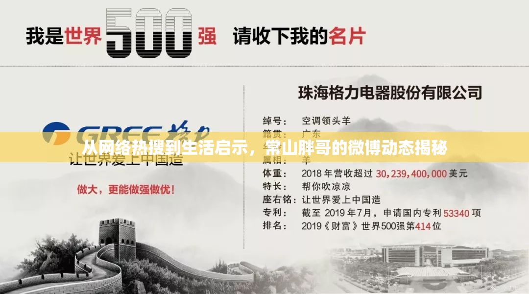 從網(wǎng)絡熱搜到生活啟示，常山胖哥的微博動態(tài)揭秘