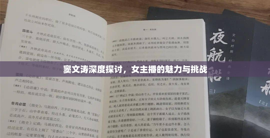 竇文濤深度探討，女主播的魅力與挑戰(zhàn)