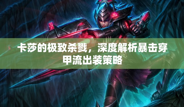 卡莎的極致殺戮，深度解析暴擊穿甲流出裝策略