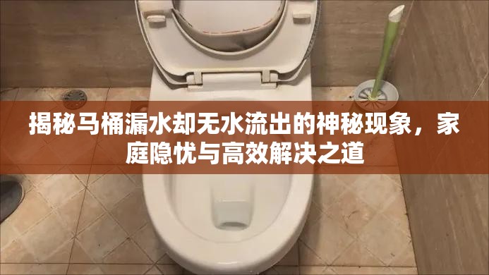 揭秘馬桶漏水卻無(wú)水流出的神秘現(xiàn)象，家庭隱憂(yōu)與高效解決之道