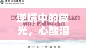 逆境中的微光，心酸淚水中尋找希望