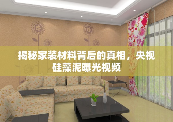 揭秘家裝材料背后的真相，央視硅藻泥曝光視頻