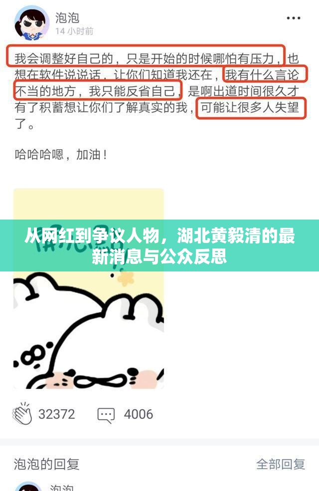 從網(wǎng)紅到爭(zhēng)議人物，湖北黃毅清的最新消息與公眾反思