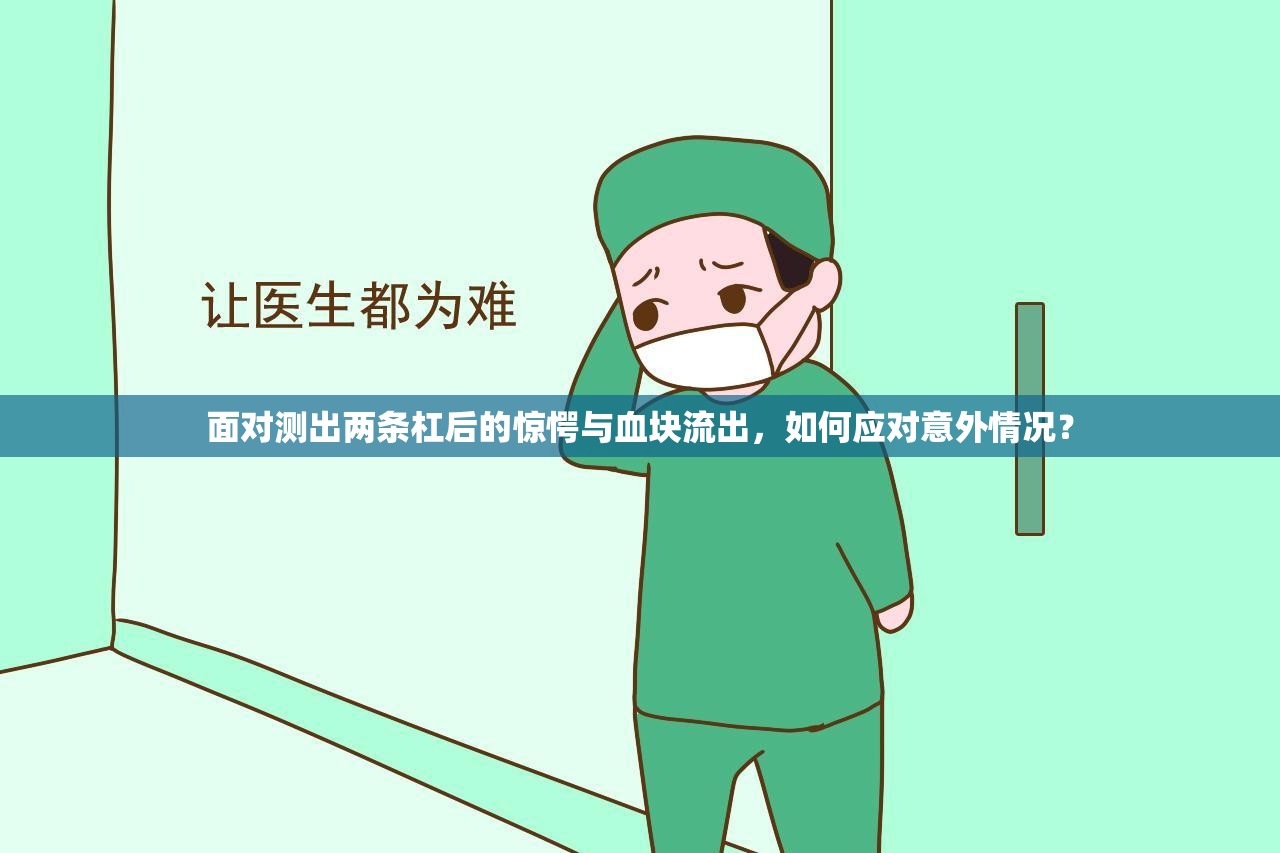 面對(duì)測(cè)出兩條杠后的驚愕與血塊流出，如何應(yīng)對(duì)意外情況？