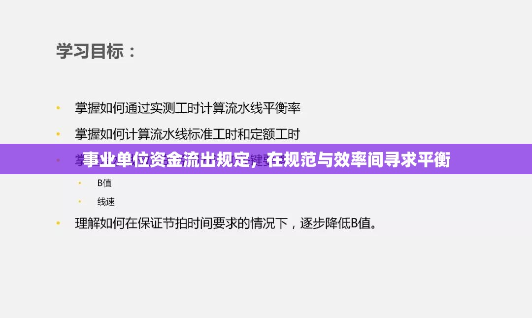 事業(yè)單位資金流出規(guī)定，在規(guī)范與效率間尋求平衡
