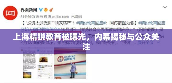上海精銳教育被曝光，內(nèi)幕揭秘與公眾關(guān)注