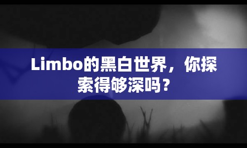 Limbo的黑白世界，你探索得夠深嗎？