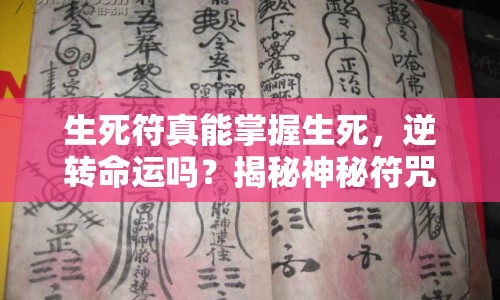 生死符真能掌握生死，逆轉(zhuǎn)命運嗎？揭秘神秘符咒的真相！