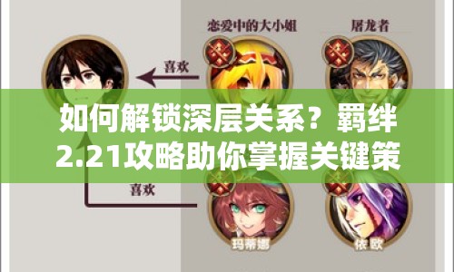 如何解鎖深層關(guān)系？羈絆2.21攻略助你掌握關(guān)鍵策略！