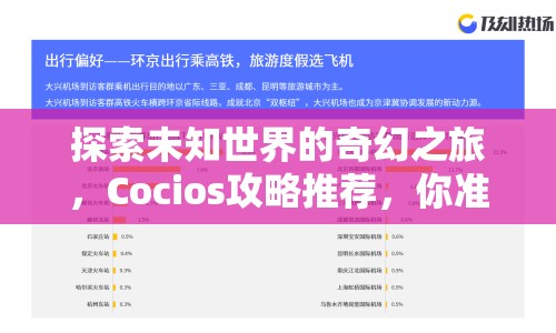 探索未知世界的奇幻之旅，Cocios攻略推薦，你準(zhǔn)備好了嗎？
