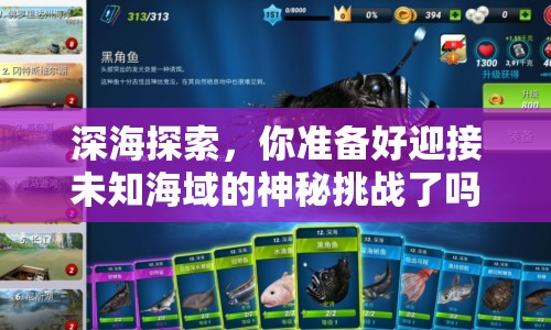 深海探索，你準(zhǔn)備好迎接未知海域的神秘挑戰(zhàn)了嗎？