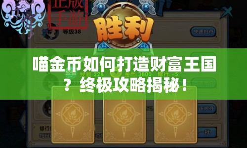 喵金幣如何打造財富王國？終極攻略揭秘！