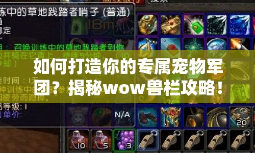 如何打造你的專屬寵物軍團？揭秘wow獸欄攻略！