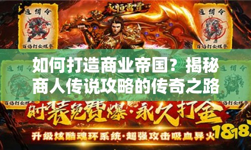 如何打造商業(yè)帝國？揭秘商人傳說攻略的傳奇之路