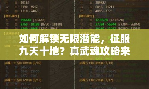 如何解鎖無(wú)限潛能，征服九天十地？真武魂攻略來(lái)幫你！