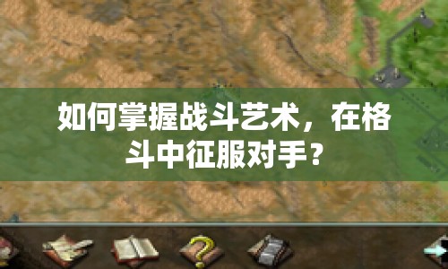 如何掌握戰(zhàn)斗藝術，在格斗中征服對手？