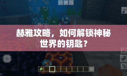 赫雅攻略，如何解鎖神秘世界的鑰匙？