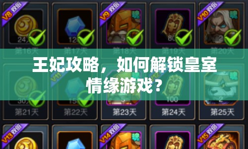 王妃攻略，如何解鎖皇室情緣游戲？