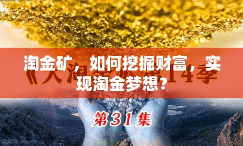 淘金礦，如何挖掘財(cái)富，實(shí)現(xiàn)淘金夢(mèng)想？