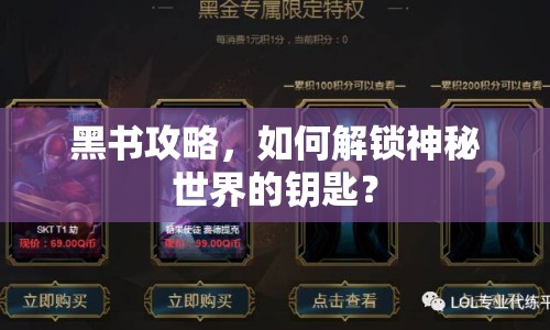 黑書(shū)攻略，如何解鎖神秘世界的鑰匙？