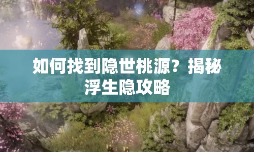 如何找到隱世桃源？揭秘浮生隱攻略