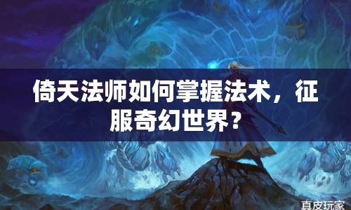 倚天法師如何掌握法術(shù)，征服奇幻世界？