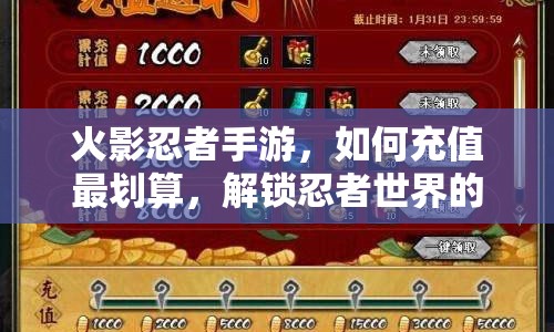 火影忍者手游，如何充值最劃算，解鎖忍者世界的無限可能？