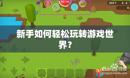 新手如何輕松玩轉(zhuǎn)游戲世界？