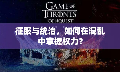 征服與統(tǒng)治，如何在混亂中掌握權力？