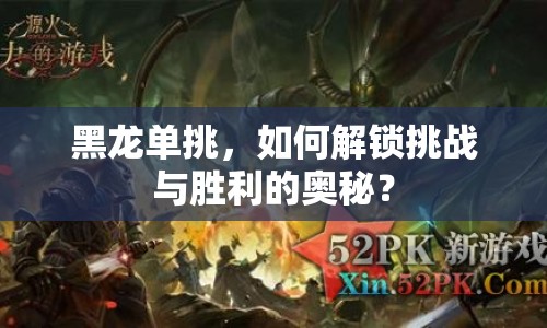 黑龍單挑，如何解鎖挑戰(zhàn)與勝利的奧秘？