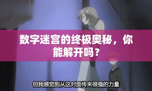 數(shù)字迷宮的終極奧秘，你能解開嗎？