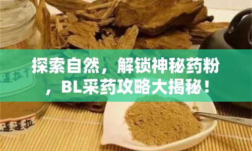探索自然，解鎖神秘藥粉，BL采藥攻略大揭秘！