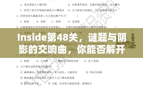 Inside第48關(guān)，謎題與陰影的交響曲，你能否解開？