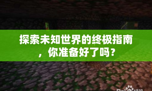 探索未知世界的終極指南，你準(zhǔn)備好了嗎？