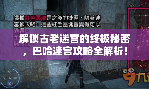 解鎖古老迷宮的終極秘密，巴哈迷宮攻略全解析！