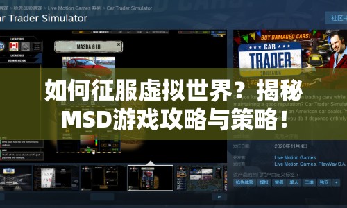 如何征服虛擬世界？揭秘MSD游戲攻略與策略！