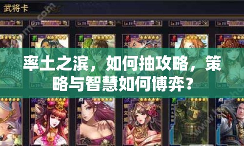 率土之濱，如何抽攻略，策略與智慧如何博弈？