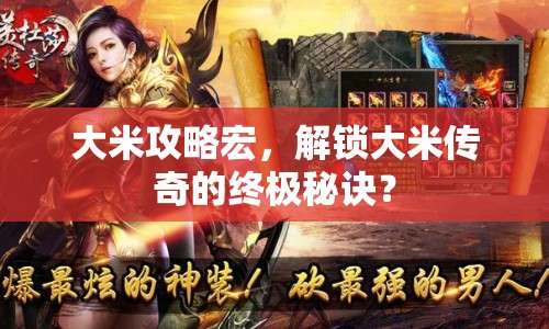 大米攻略宏，解鎖大米傳奇的終極秘訣？