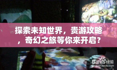 探索未知世界，貴游攻略，奇幻之旅等你來開啟？