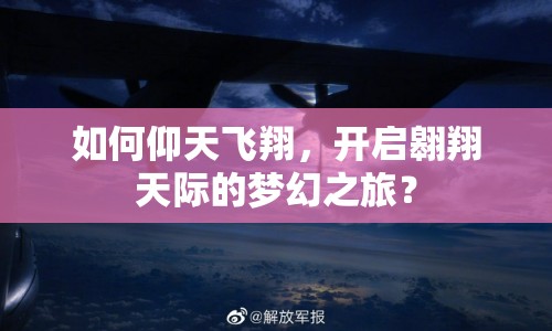 如何仰天飛翔，開啟翱翔天際的夢(mèng)幻之旅？