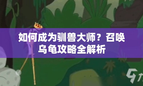 如何成為馴獸大師？召喚烏龜攻略全解析