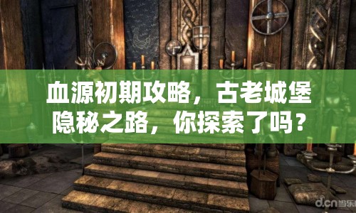血源初期攻略，古老城堡隱秘之路，你探索了嗎？