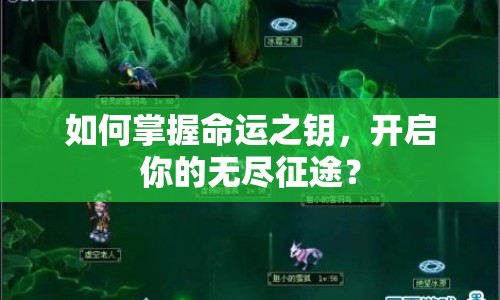 如何掌握命運(yùn)之鑰，開(kāi)啟你的無(wú)盡征途？