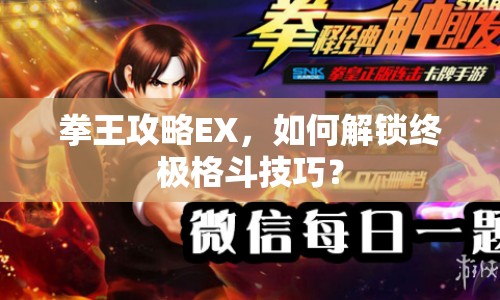 拳王攻略EX，如何解鎖終極格斗技巧？