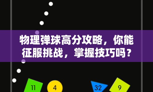 物理彈球高分攻略，你能征服挑戰(zhàn)，掌握技巧嗎？